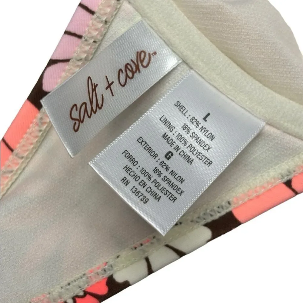 NWT Salt & Cove Multi Color Floral Swim Bra